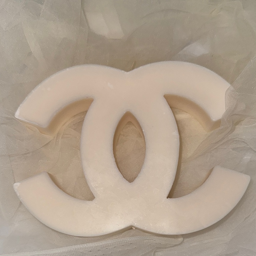 Chanel Cream Logo Candle
